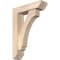 Ekena Millwork Imperial Slat Smooth Bracket w/ Offset Brace, Douglas Fir, 5 1/2"W x 20"D x 28"H BKT0604X20X28IMP06SDF - alternate 1